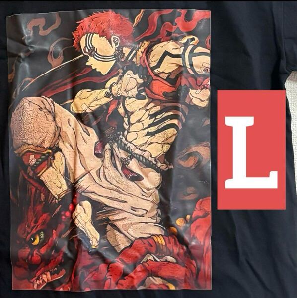 新品|猗窩座|Lサイズ|Tシャツ|鬼滅の刃|無限城|再来|綿100%|あかざ|破壊殺|血鬼術