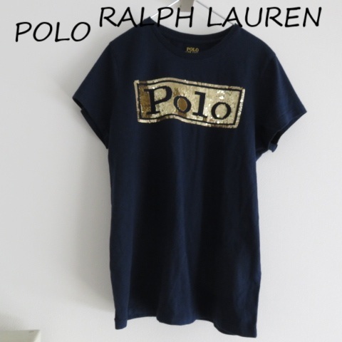 送料込 匿名配送 POLO RALPH LAUREN ポロ ラルフローレン スパンコール Tシャツ