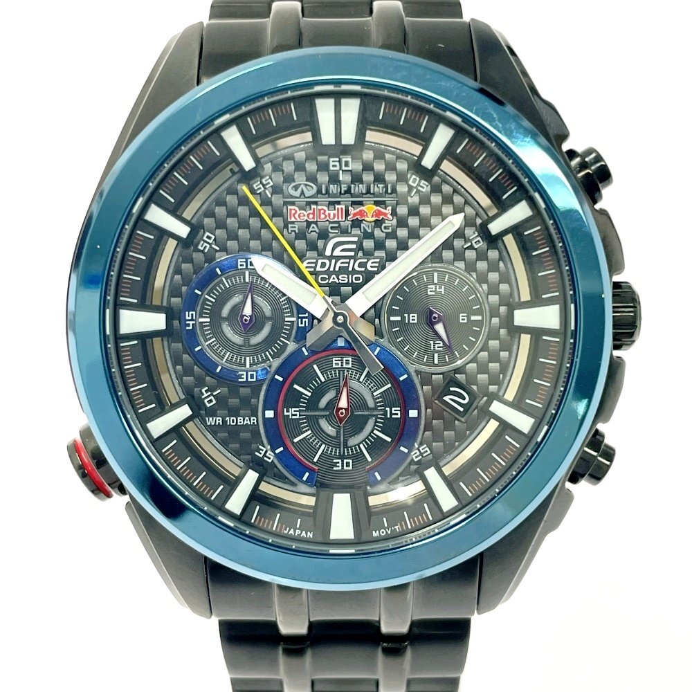 極美品✨CASIO EDIFICE レッドブル　クロノグラフ　エディフィス　時計 極美品✨CASIO EDIFICE レッドブル クロノグラフ エディフィス