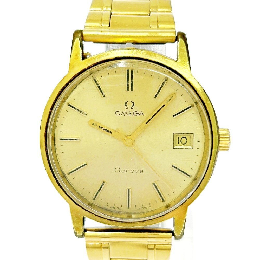 OMEGA Geneve ゴールド 手巻き時計 70年代前後ヴィンテージ Yahoo!オークション -「オメガ ジュネーブ 手巻き」の落札相場