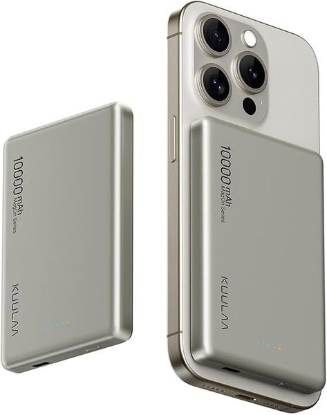新品・未開封 モバイルバッテリー 史上最薄10.7mm, 10000mAh/MagSafe対応マグネット式・タイプC・PD20W・iPhone12~16対応・PSE認証