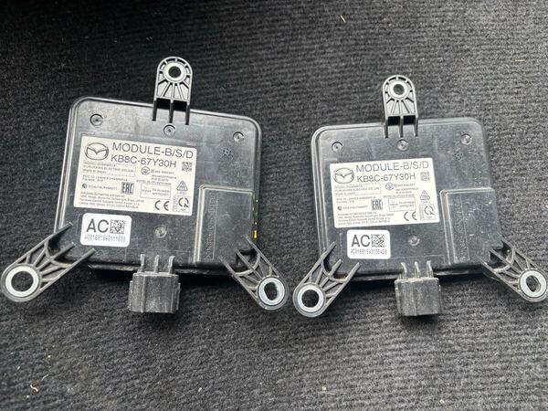 CX-8(KG2P)ブラインドスポットモニター センサー BSM ソナー 左右2個セット KB8C-67Y30H MODULE-B/S/D 中古