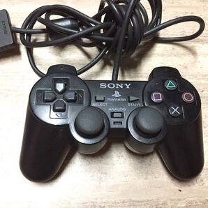 ★動作良品即決★PS2 SONY純正品 コントローラー デュアルショック2 ブラックKF2