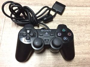 ★動作良品即決★PS2 SONY純正品 コントローラー デュアルショック2 ブラックSB5