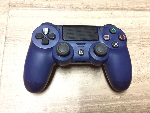 ★美品即決★分解清掃済み★PS4 SONY純正品 コントローラー デュアルショック4 後期型 ブルー