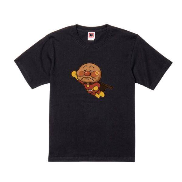 USOT うそT 18時過ぎの半額パンマン 飛んでますよ おもしろTシャツ 半袖Tシャツ かわいい パロディ Tee ゆるい ブラック 黒 XL