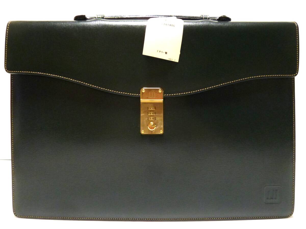  очень редкий!! Dunhill dunhill общий кожаный портфель LZ6180G Warwick новый товар!!