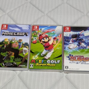 Switch ソフト3本セット Minecraft マリオゴルフ キャプテン翼