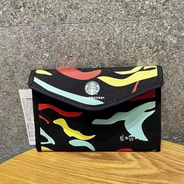 スターバックス トートバッグ スタバ 海外限定 ホワイト 長財布 小銭入れ