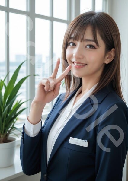 №430 アート A4サイズ ポスター AI 美女ポスター イラスト アイドル コスプレ OL 美女 モデル グラビア インテリア かわいい コロアート
