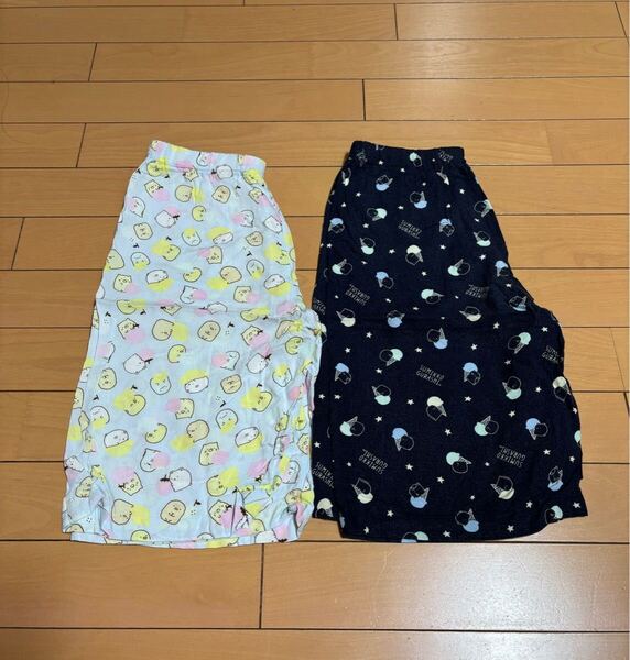 UNIQLO ユニクロ キッズ すみっコぐらし リラコ 130 2枚セット パジャマ