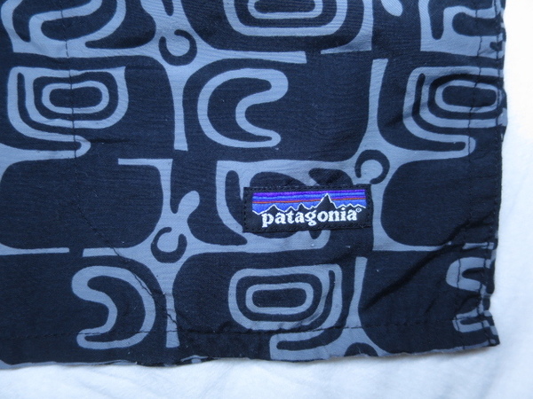 patagonia 2006 バギーズショーツ L ブラック 幾何学 総柄 KOB 57016 パタゴニア