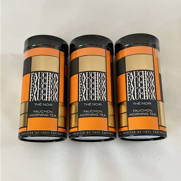 ◆送料込 即決◆ フォション FAUCHON 紅茶 3缶セット フォションモーニング リーフティー 茶葉