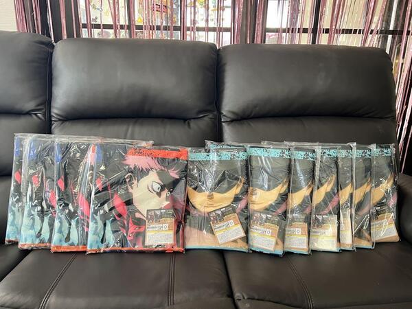 【11枚セット】呪術廻戦 バスタオル 虎杖悠仁(4枚) 五条悟(7枚) 約120cm×60cm【未開封新品】
