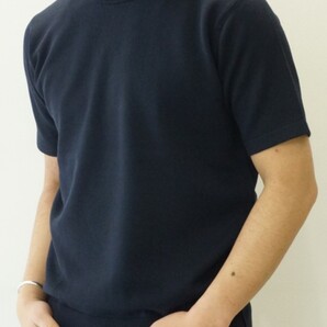 【 抜群の着心地 】JUN HASHIMOTO ジュンハシモト CORDURA TOUGH S/S サマーニット コーデュラコットンカットソー 4 L ニットソー 紺