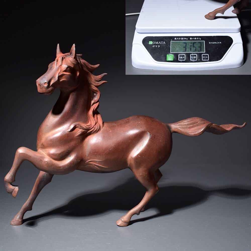 赤馬像 骨董品 跳ね馬 【傷、ヒビあり】 2025年最新】Yahoo!オークション -馬 置物(銅製)の中古品・新品