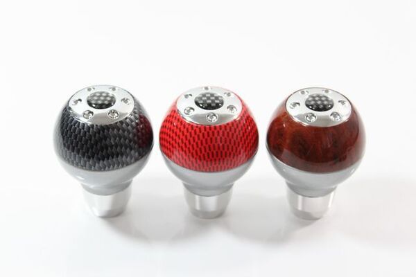 高品質 汎用シフトノブ type7 丸型タイプ MT ゲート式AT車 ウッド調 木目 カーボン ブラック 黒 レッド 赤 イエロー 黄色 ブルー 青 車