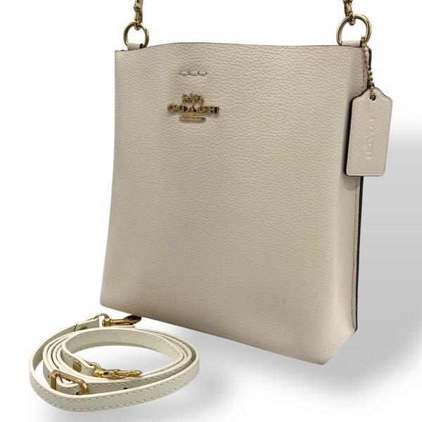 極美品 COACH コーチ ショルダーバッグ モリーバケット 2way レザー