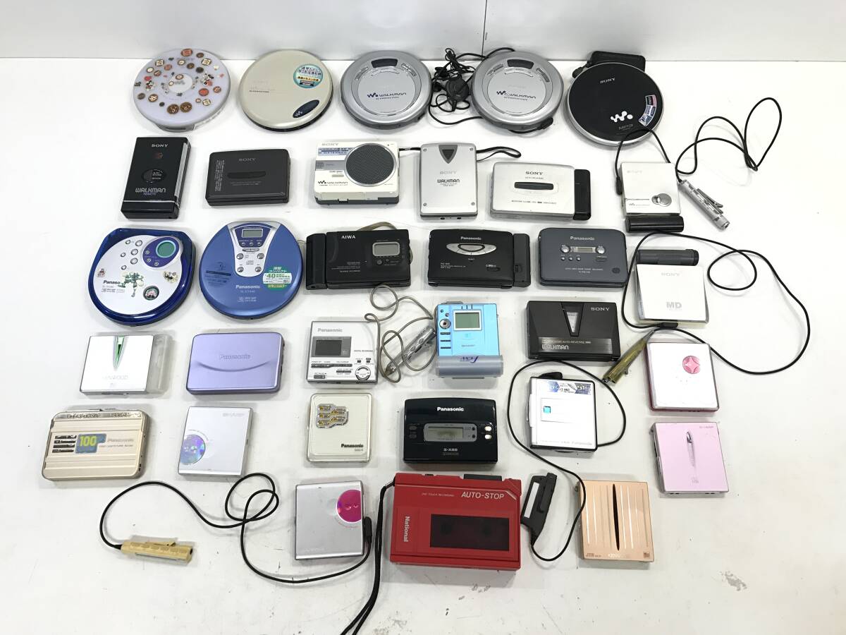 AIWA アイワ MDウォークマン MDプレーヤー 6個 まとめ売り Yahoo!オークション -「aiwa カセットウォークマン」の落札相場