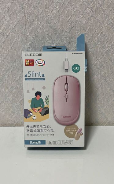 707i0913 エレコム マウス Bluetooth ワイヤレスマウス Slint 静音 薄型モバイル 4ボタン 充電式 マルチペアリング 3台接続可能 ピンク