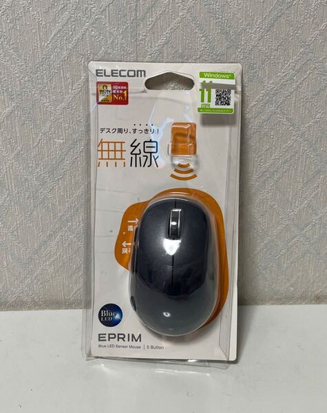 707i1105 エレコム BlueLEDマウス/EPRIM/無線/5ボタン/ブラック M-DY13DBBK
