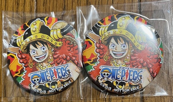 ジャンプビクトリーカーニバル 2025 特製 缶バッジ ONE PIECE モンキー・D・ルフィ 2個 ジャンバルクエスト2025 ワンピース ルフィ