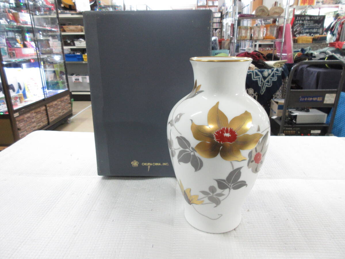 【未使用】大倉陶園 花瓶 藤 花器 フラワーベース 2025年最新】Yahoo!オークション -大倉陶園 花瓶(ブランド別)の