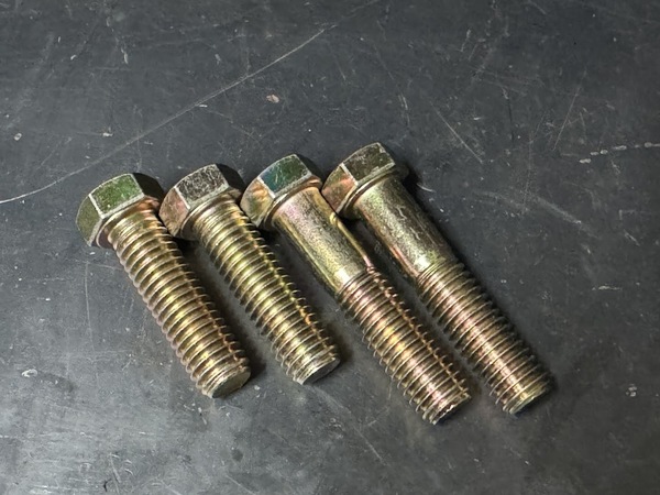 WARN ウォーン ウヮーン ワーン ウインチ M8274 固定用 メッキ ボルト 太さ 7/16 グレード8 4本セット 長さ 38mm 50mm 新品 送料込