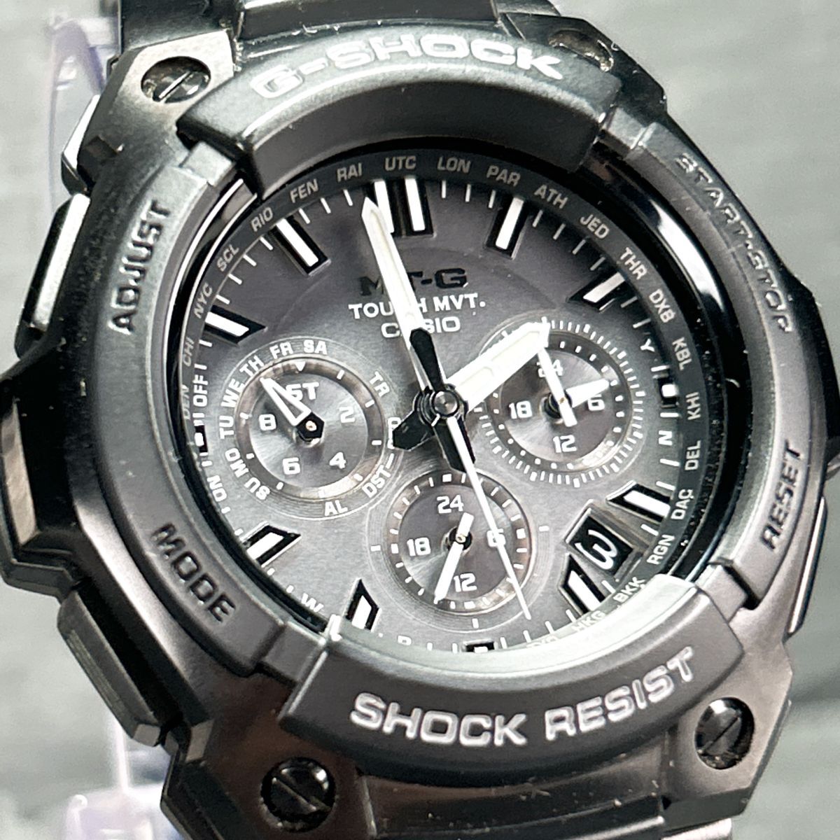 G-SHOCK MTG-1200B クロノグラフ 腕時計 タフソーラー 電波時計 Yahoo!オークション -「g-shock mt-g 1200」の落札相場・落札価格