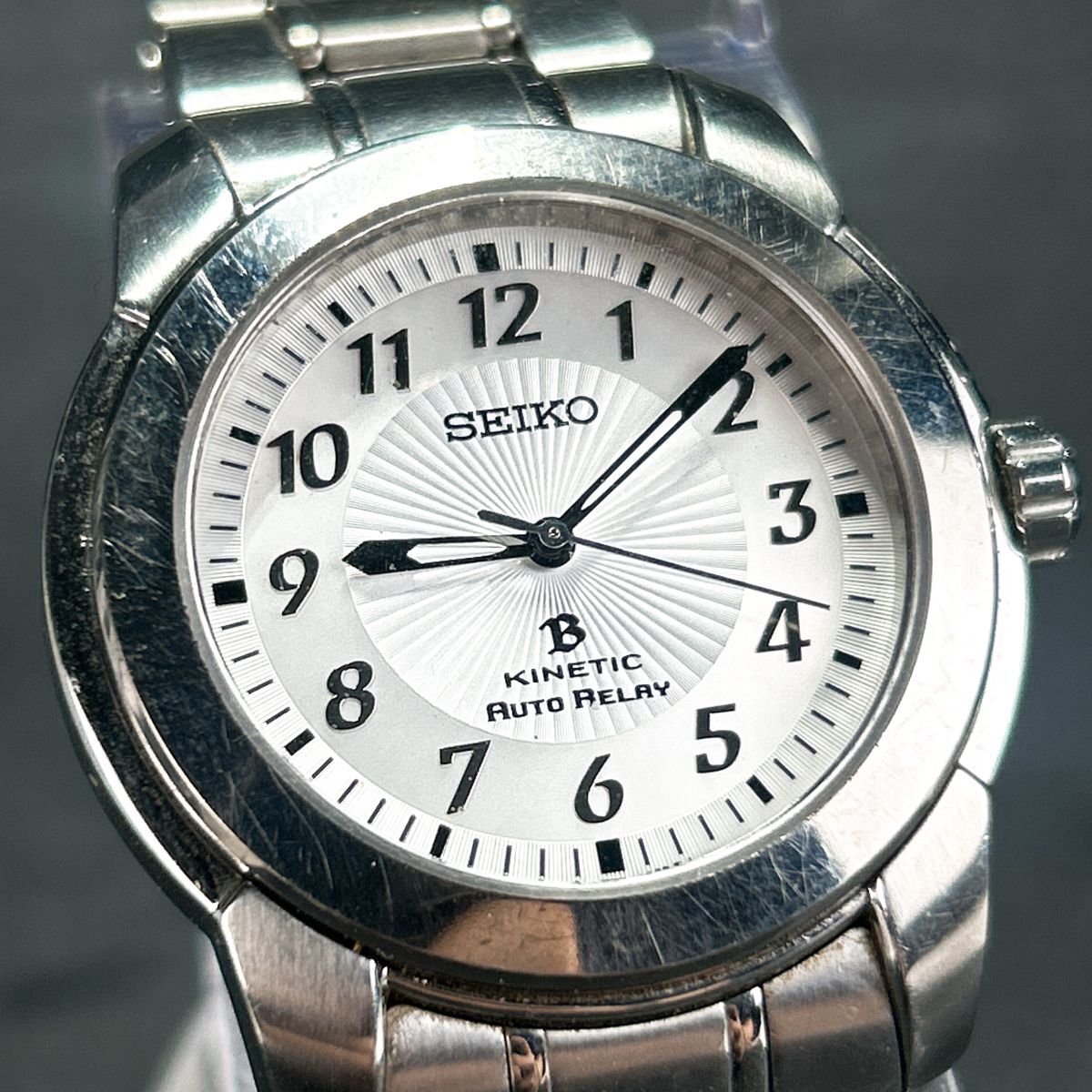 SEIKO セイコー キネティック 自動巻き メンズ 腕時計 【動作確認済み】 Yahoo!オークション -「seikoセイコーkineticキネティック腕時計