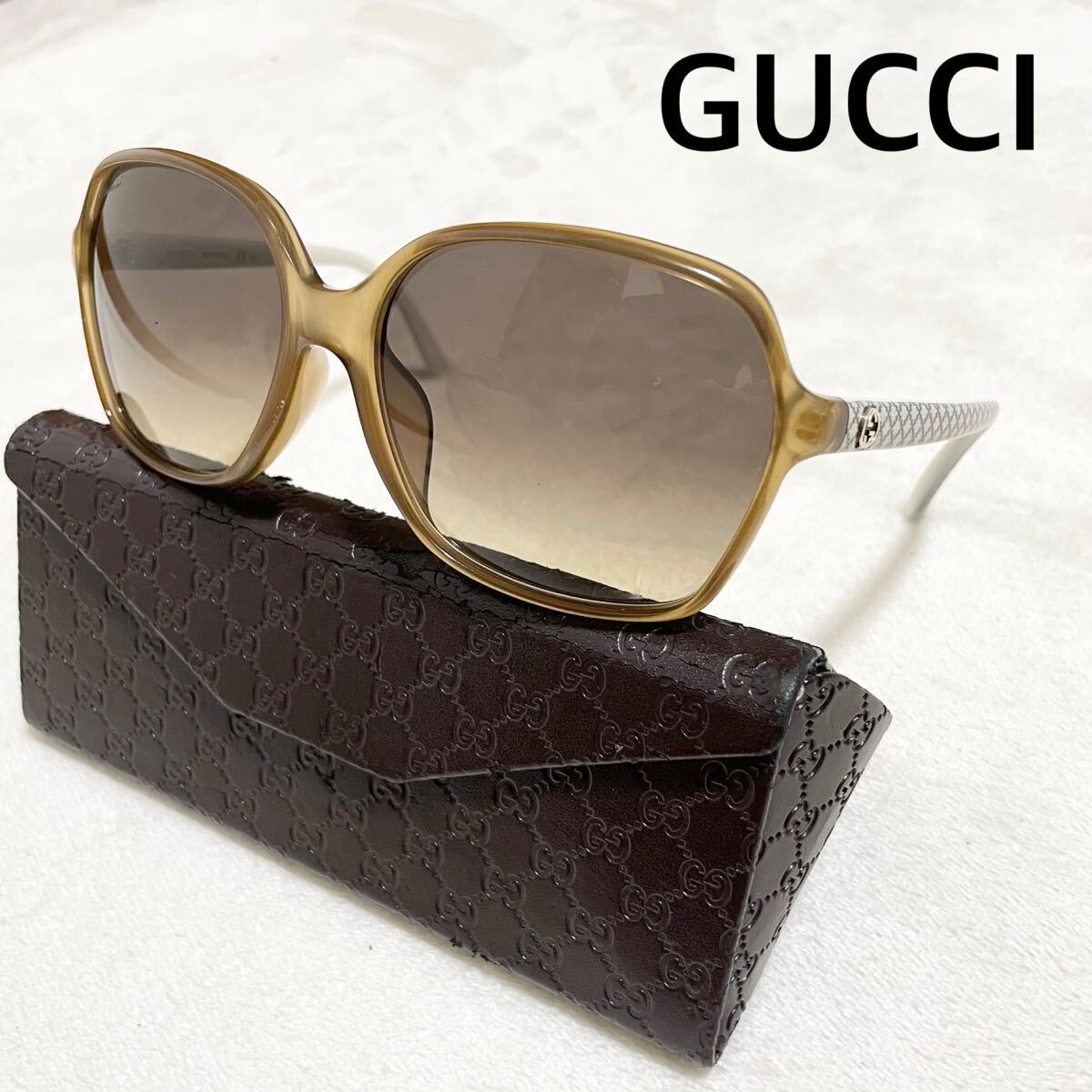 ◆未使用◎GUCCI ブラウン ヴィンテージ　サングラス ケース付き Yahoo!オークション -「gucci サングラス ケース」の落札相場