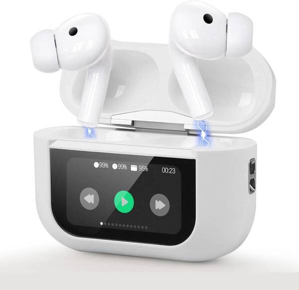Bluetooth イヤホン ワイヤレス 【2025 年新登場多機能タッチスクリーンANC 対応 】Bluetooth5.4 ブルートゥースNABI_438