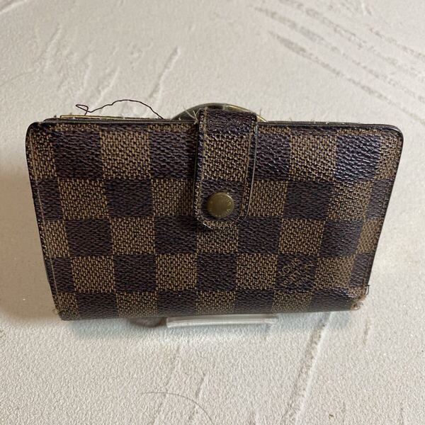 LOUIS VUITTON ルイヴィトン 二つ折り 財布 ポルトフォイユ ヴィエノワ ダミエ N61674 がま口 ウォレット