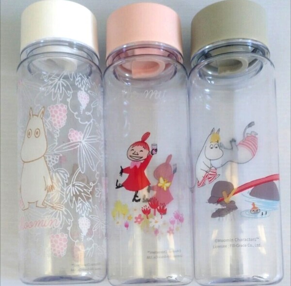 ボトル ムーミン クリアボトル 3本 リトルミイ MOOMIN ドリンクボトル ウォーターボトル 水筒 ドリンクボトル リトルミィ