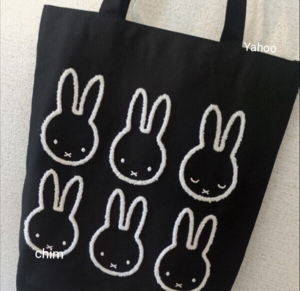 ミッフィー トートバッグ レディース トート バッグ miffy サガラ刺繍 帆布トート フェイス 刺しゅう エコバッグ 通学 通勤 さがら 刺繍