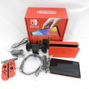 【美品】任天堂 NINTENDO SWITCH ニンテンドースイッチ 有機ELモデル マリオレッド HEG-S-RAAAA(JPN) 11886411 0706