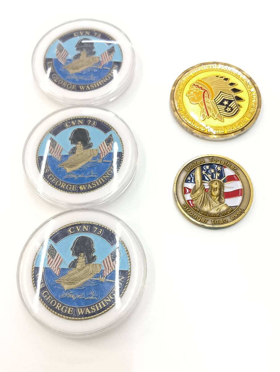 米海軍チャレンジコイン4点セット Yahoo!オークション -「米軍 チャレンジコイン」の落札相場