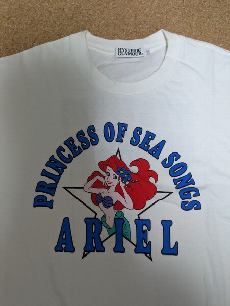 ヒステリックグラマー ディズニー リトルマーメイド コラボ Tシャツ アリエル メンズM