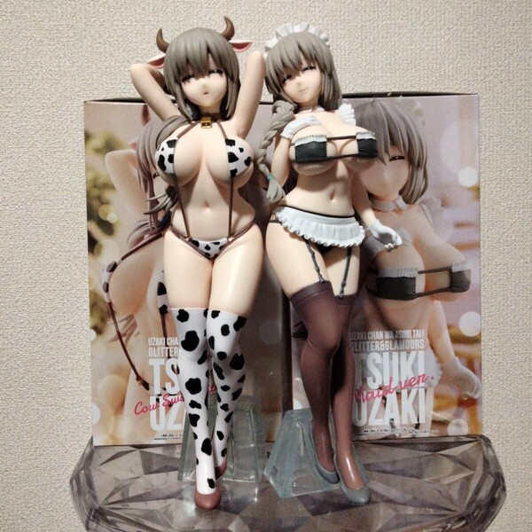 宇崎ちゃんは遊びたい!ω ☆宇崎月フィギュア牛水着ver.&メイドver
