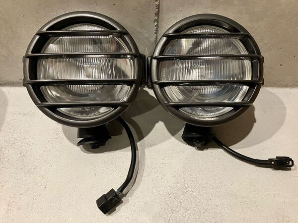 当時物美品 KOITO 小糸 RV SuperDrivingBeam フォグランプ SDB-160H H4 Hi-Lo切替 12V配線スイッチ付属 ランクル40 ランクル60 ランクル70