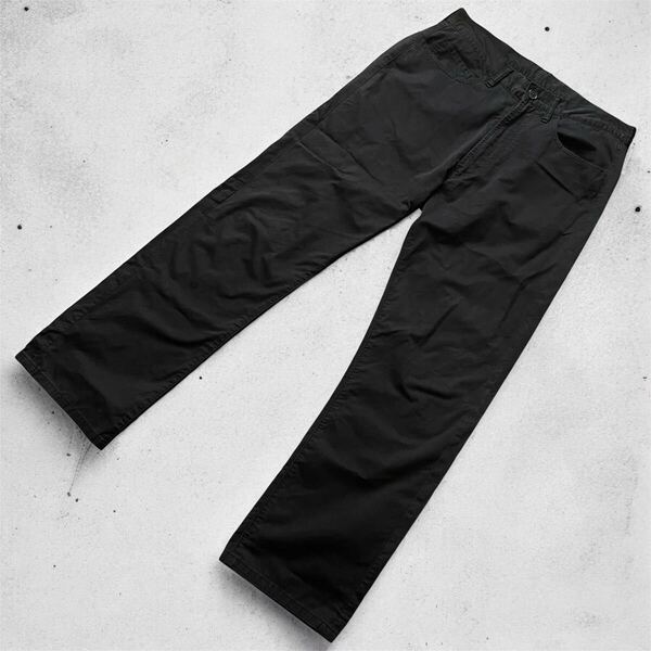 美品 80s〜90s archive Y's for men コットンパンツ BLACK アーカイヴ ワイズフォーメン チノパン ヨウジヤマモト Yohji Yamamoto 山本耀司