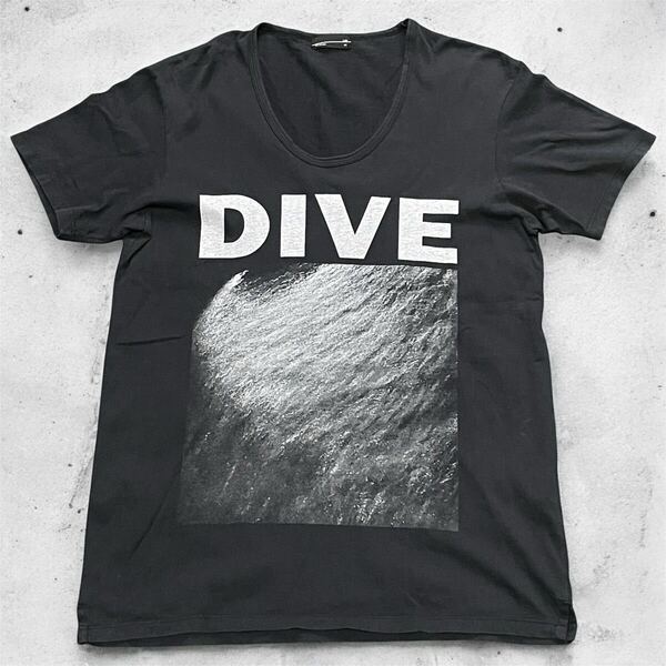 良フェード ラッドミュージシャン Dive Tシャツ ブラック BLACK 黒 Lad Musician ダイブ Tee フォトプリント