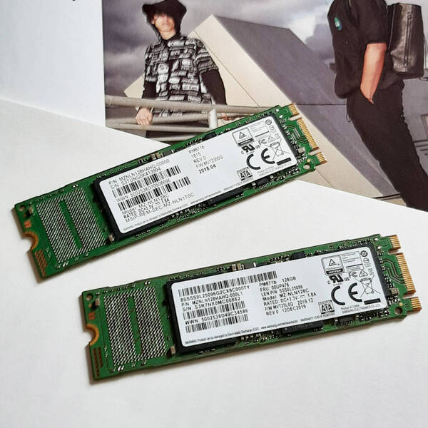 Samsung SSD M.2 128G 2枚 セット まとめて WPP03