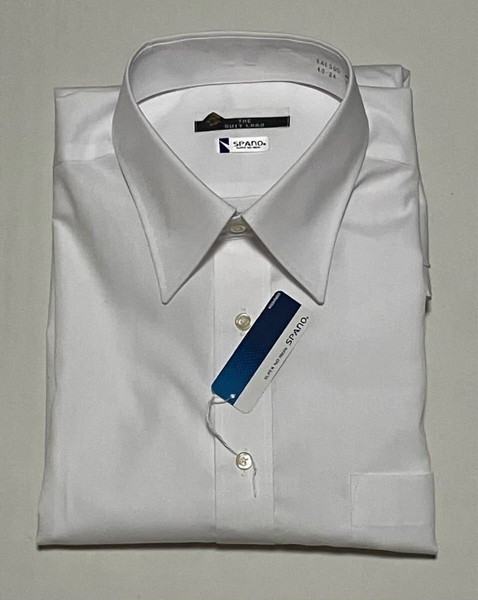 The suit labo 長袖ワイシャツ　白　形態安定　40-84 SPANO EALS05