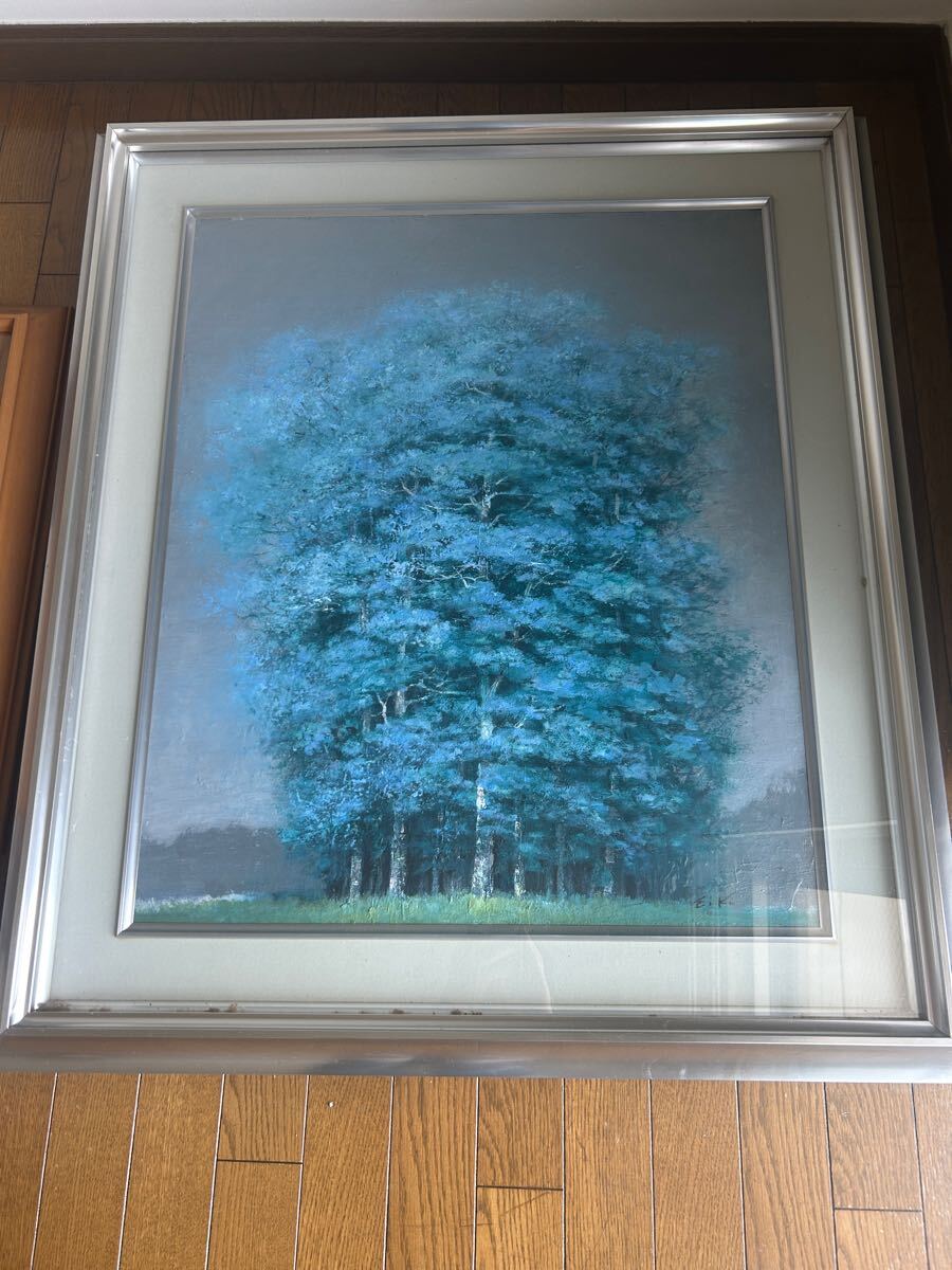 大熊栄子、【うつろう】、希少な額装用画集より、新品額装付、状態良好 大熊栄子、【うつろう】、希少な額装用画集より、新品額装付