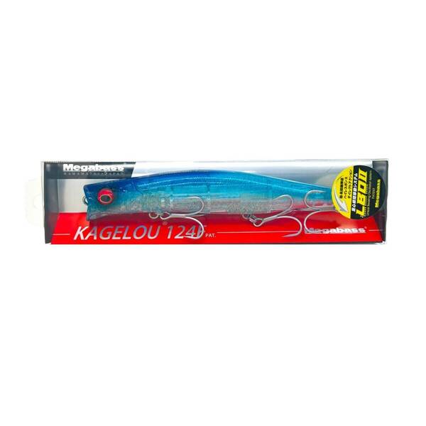 新品 Megabass メガバス KAGELOU 124F KAGELOU 124 カゲロウ 124F スペシャル SP-C 限定 ブルー クリア ダスターラメ シーバス ルアー