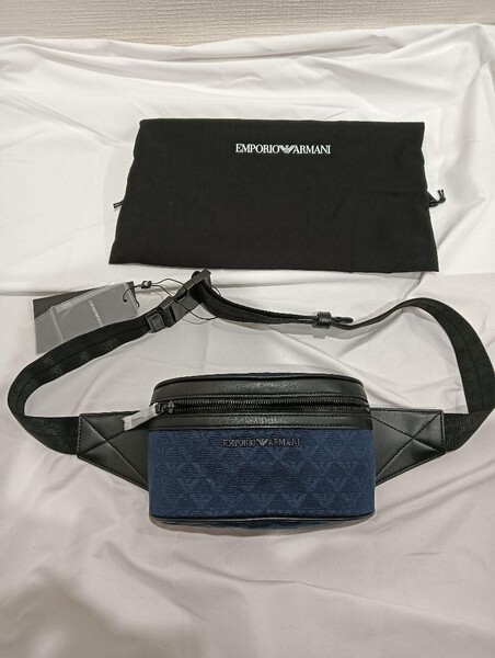 EMPORIO ARMANI エンポリオアルマーニ ボディバッグ/ベルトバッグ/ウエストバッグ バッグ ネイビー メンズ イーグルマーク Y4O312 Y022V