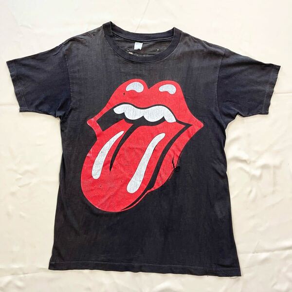 襤褸!! L 90s Rolling Stones Vintage Tee ユーロ ローリングストーンズ ヴィンテージTシャツ 鬼フェード 80s ツアー バンド URBAN JUNGLE