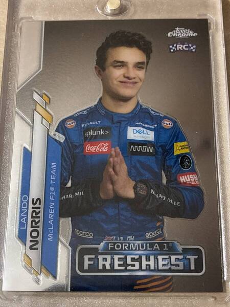 2020 Topps Chrome Formula 1★LANDO NORRIS McLaren RCカード fleshest 199 ランド ノリス マクラーレン F1★マグホ入り 匿名対応 送料無