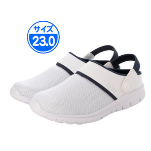【新品 未使用】25544 ナースシューズ ホワイトネイビー 23.0cm
